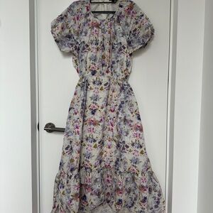 Flora Obscura X J.Crew side-cutout dress in kaleidoscope floral Size 16